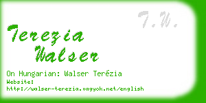 terezia walser business card