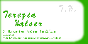 terezia walser business card